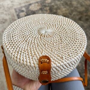 Handwoven Round Rattan Bag